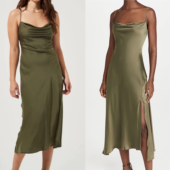 BNWT Astr The Label Gaia Dress - Sage (L size available) - Picture 2 of 2